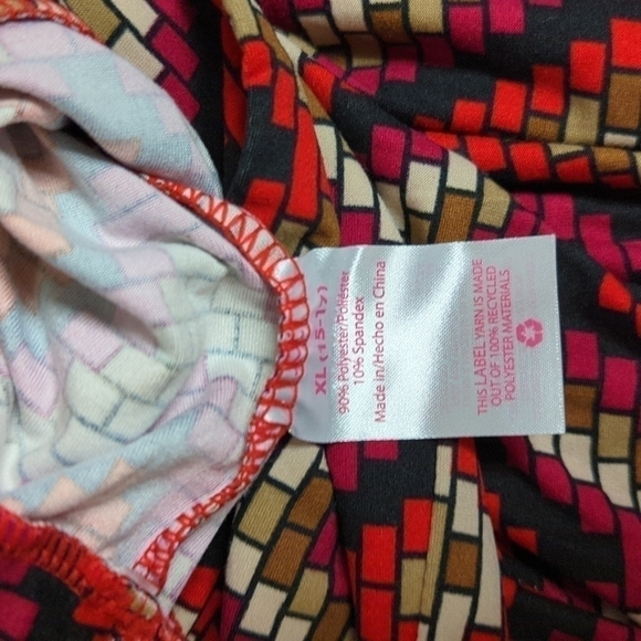 No Boundaries Juniors' High Rise Flare Pants In Chevron/Black Size XL 15-17 New - Picture 6 of 8